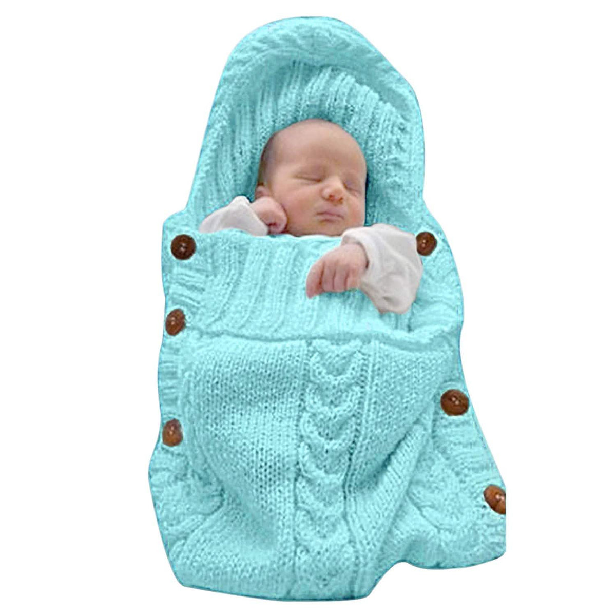 Baby Wrap Swaddle Blanket Sky Blue Baby Gear - Tophatter Daily Deals