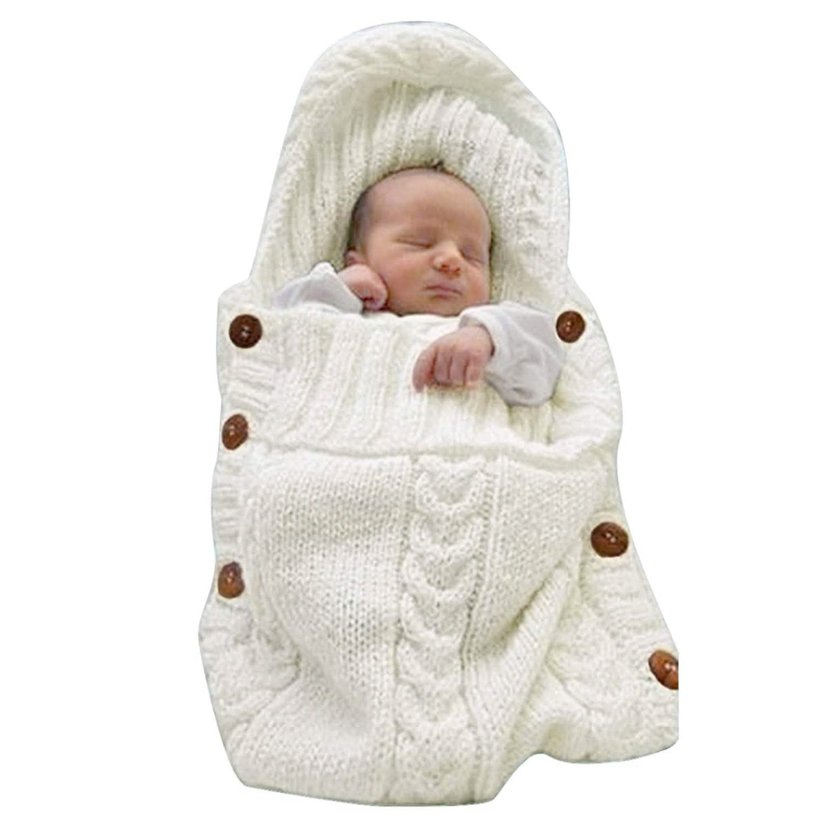 Baby Wrap Swaddle Blanket White Baby Gear - Tophatter Daily Deals