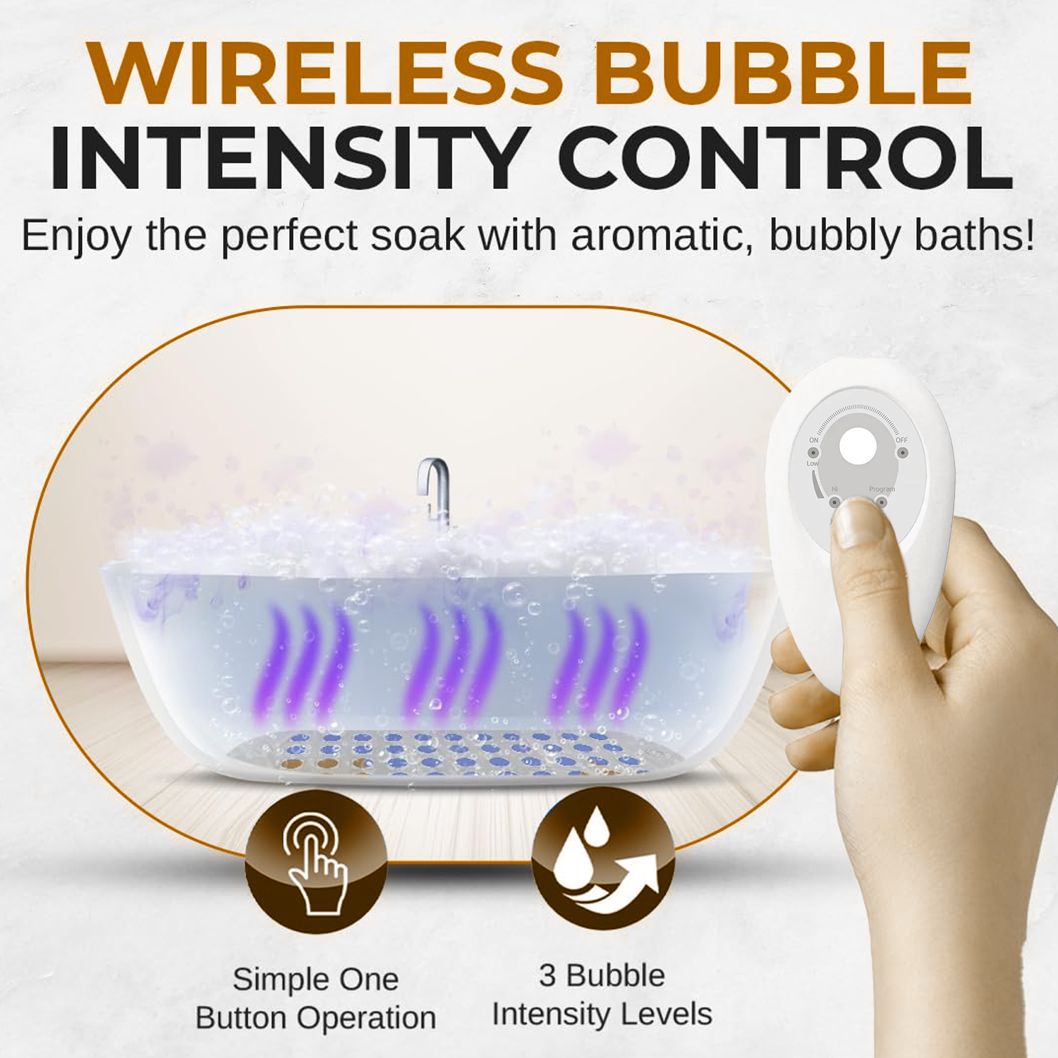 Bubble Bath Spa Mat - Bath Spa With Aroma Dispenser and Remote Control Relax!! Personal Care - Tophatter Daily Deals