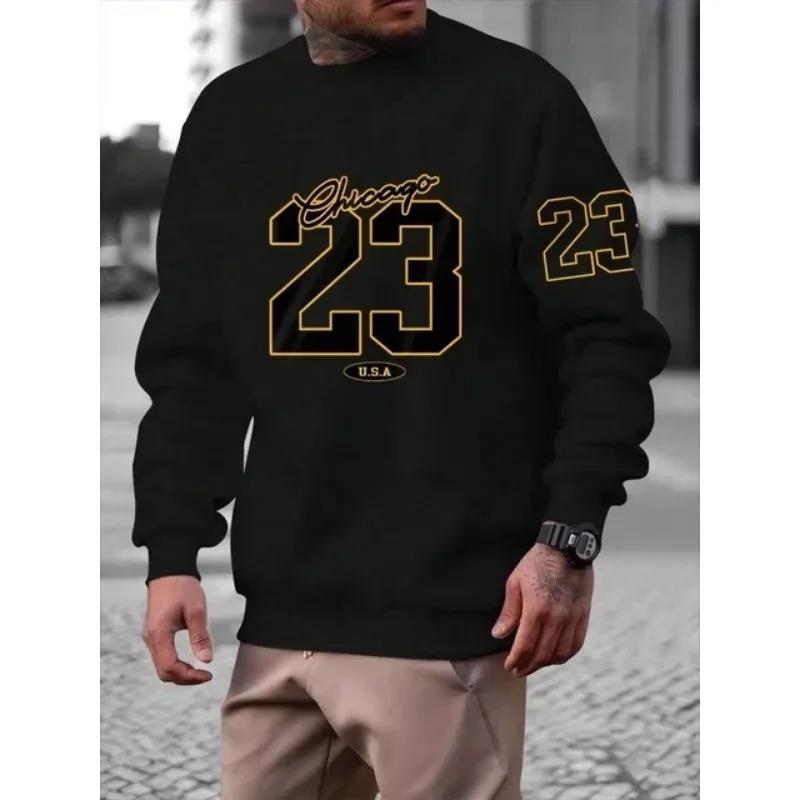 Warm Men’s Sweatshirt – Relaxed Crewneck, Fleece, Casual 3D Changing Face Moving Picture Frame - Tophatter Daily Deals