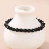 Stainless Steel Shell Pearl Bead Bracelet Black One Size Bracelets - Tophatter Daily Deals