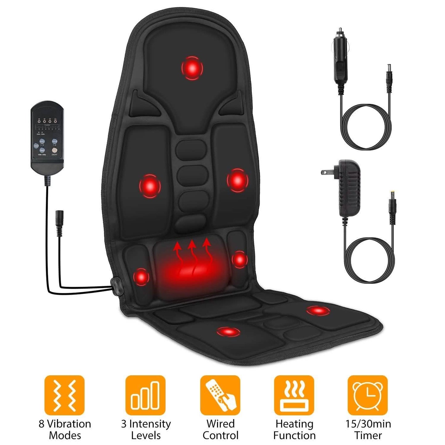 Back Massager Cushion Electric Massage Car Seat Automotive - Tophatter Daily Deals