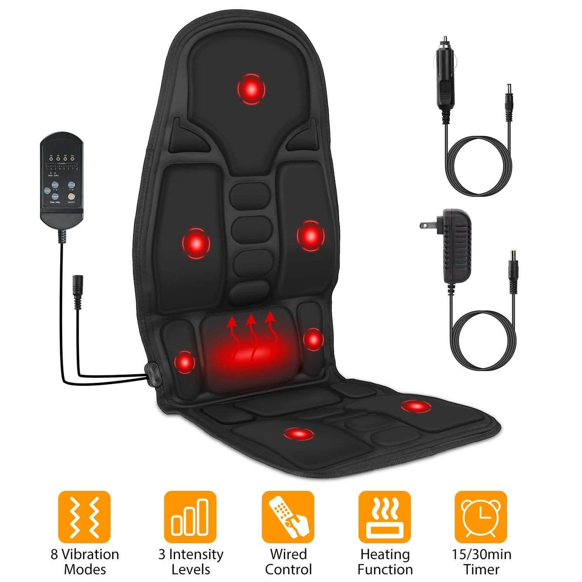 Back Massager Cushion Electric Massage Car Seat Automotive - Tophatter Daily Deals