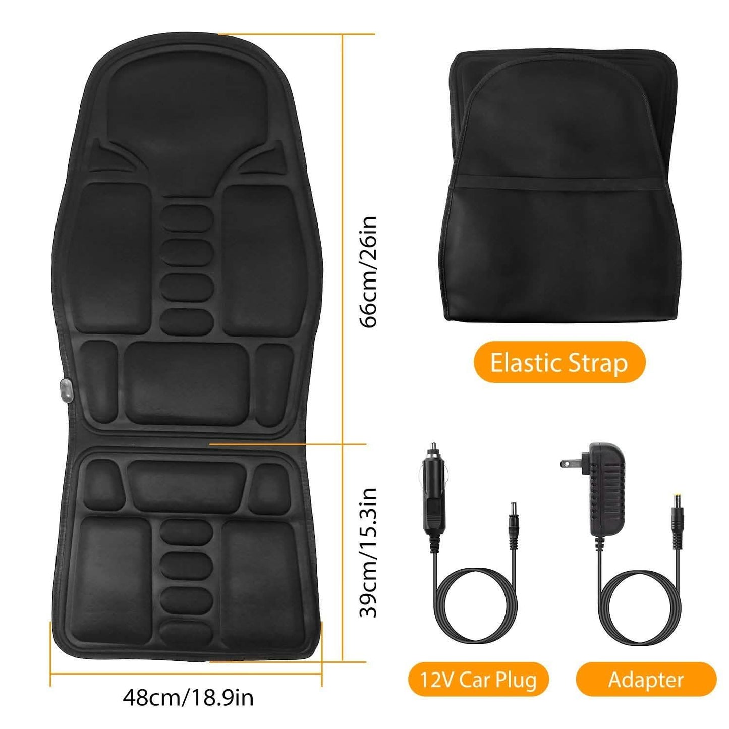 Back Massager Cushion Electric Massage Car Seat Automotive - Tophatter Daily Deals