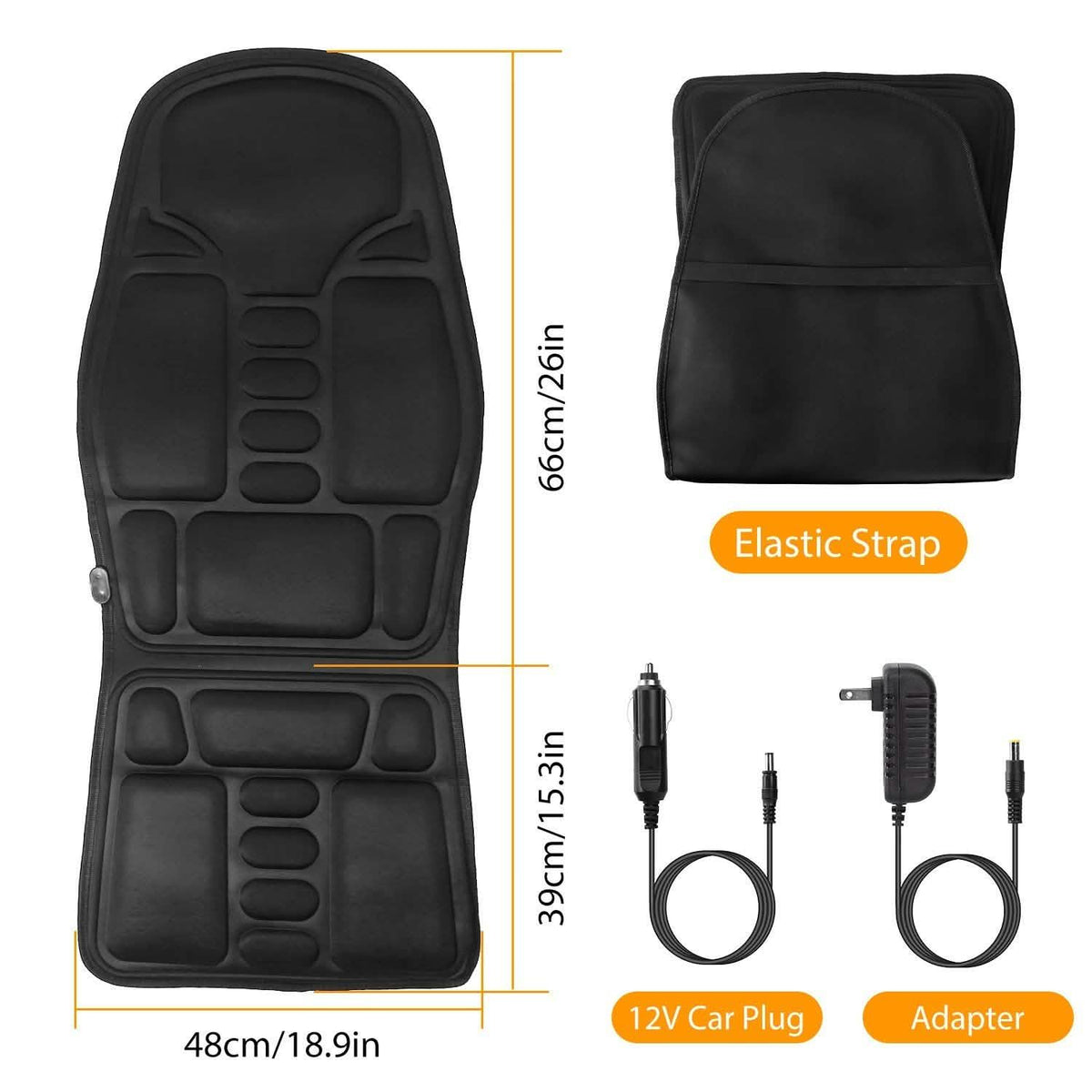 Back Massager Cushion Electric Massage Car Seat Automotive - Tophatter Daily Deals