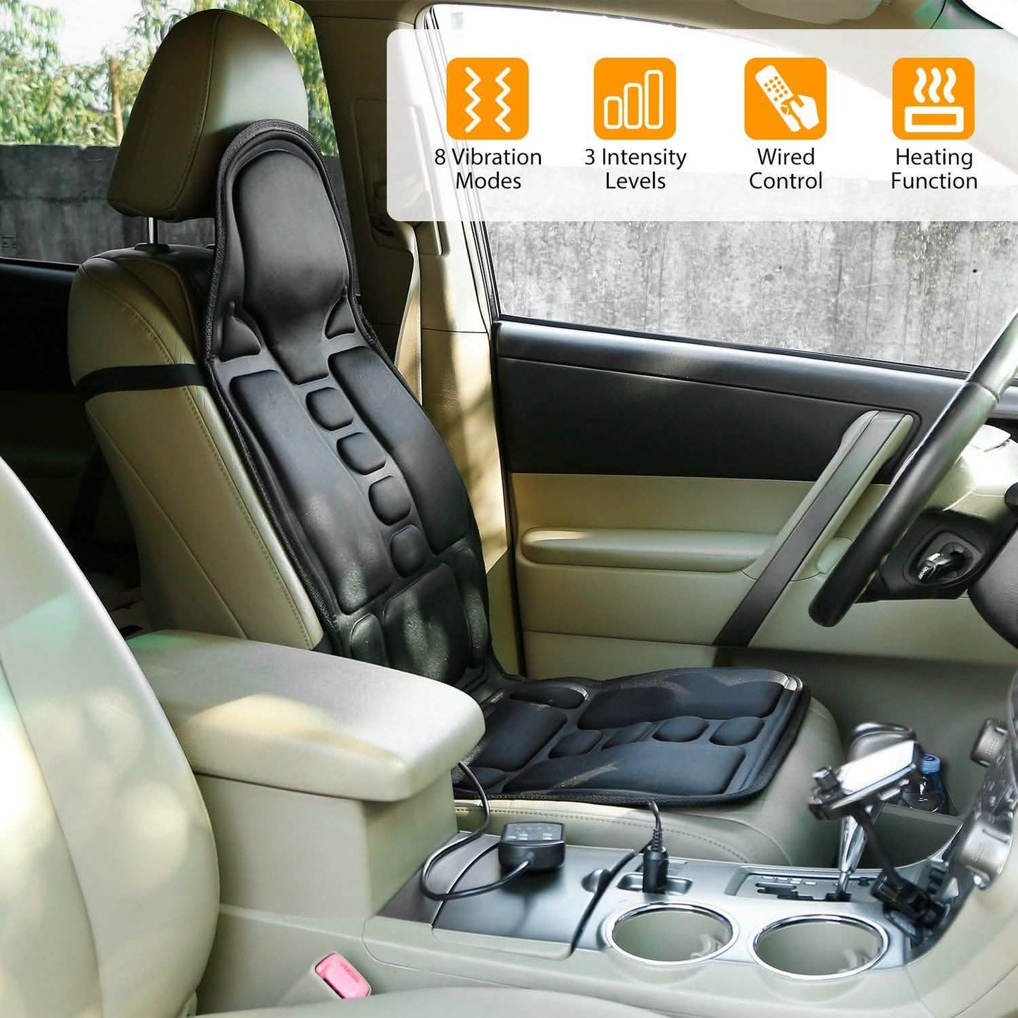 Back Massager Cushion Electric Massage Car Seat Automotive - Tophatter Daily Deals