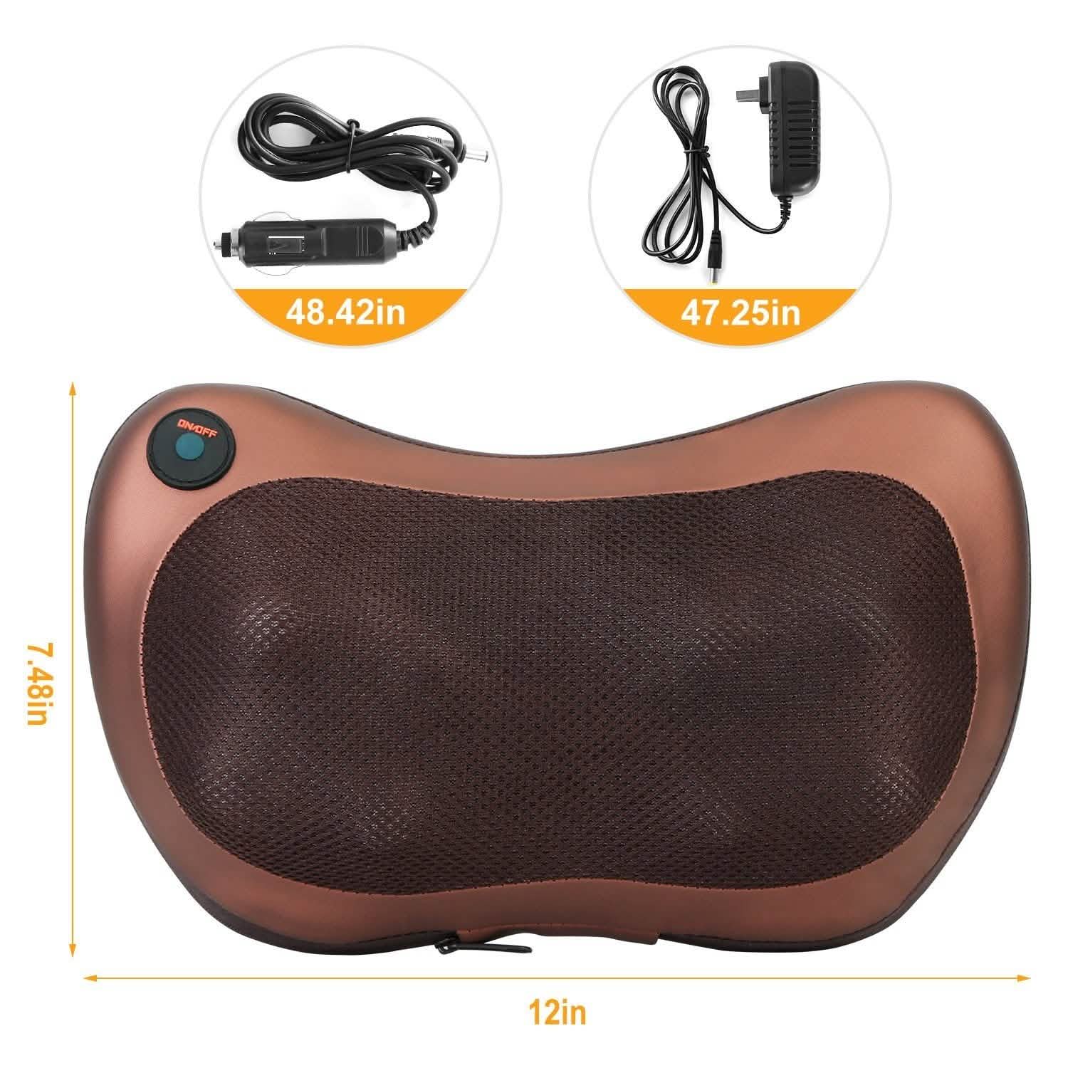 Back Neck and Shoulder Massage Pillow Health & Wellness - Tophatter Daily Deals