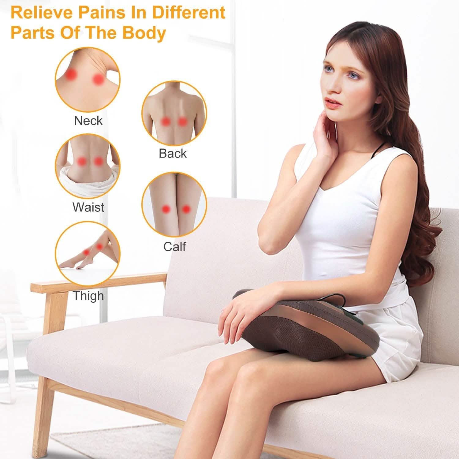 Back Neck and Shoulder Massage Pillow Health & Wellness - Tophatter Daily Deals