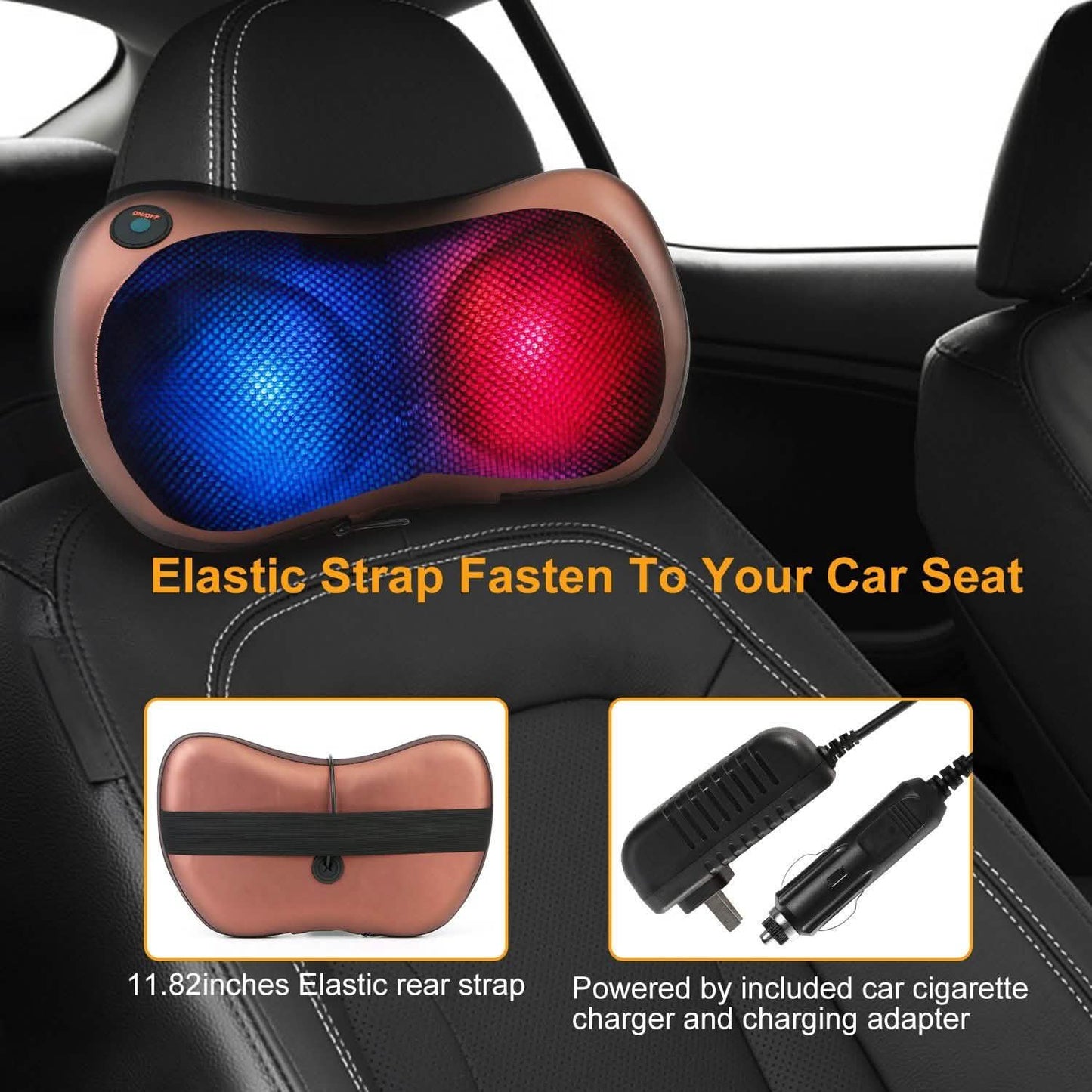 Back Neck and Shoulder Massage Pillow Health & Wellness - Tophatter Daily Deals