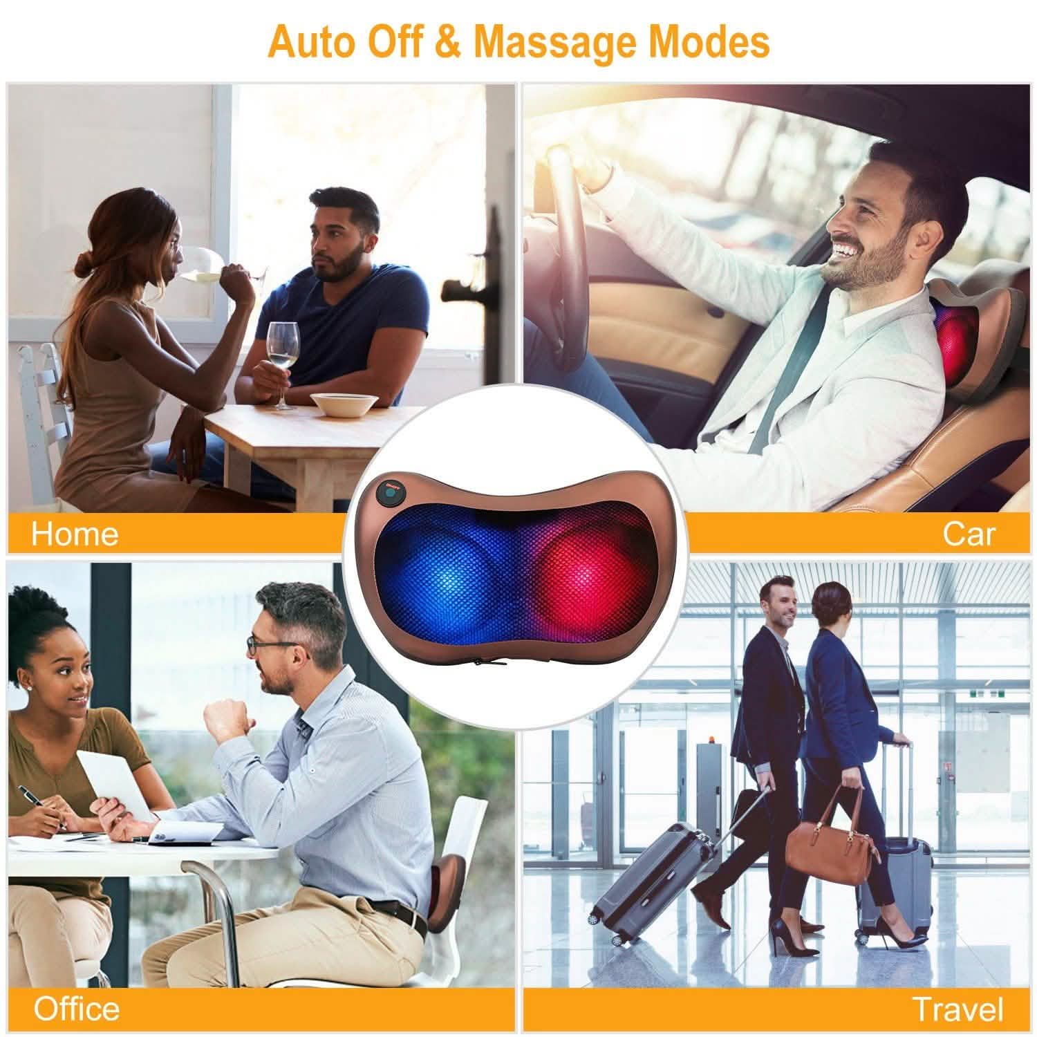Back Neck and Shoulder Massage Pillow Health & Wellness - Tophatter Daily Deals