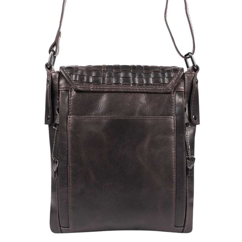 Leather Concealed Carry Hana Woven Crossbody EDC Bag Handgun Purses - Tophatter Daily Deals
