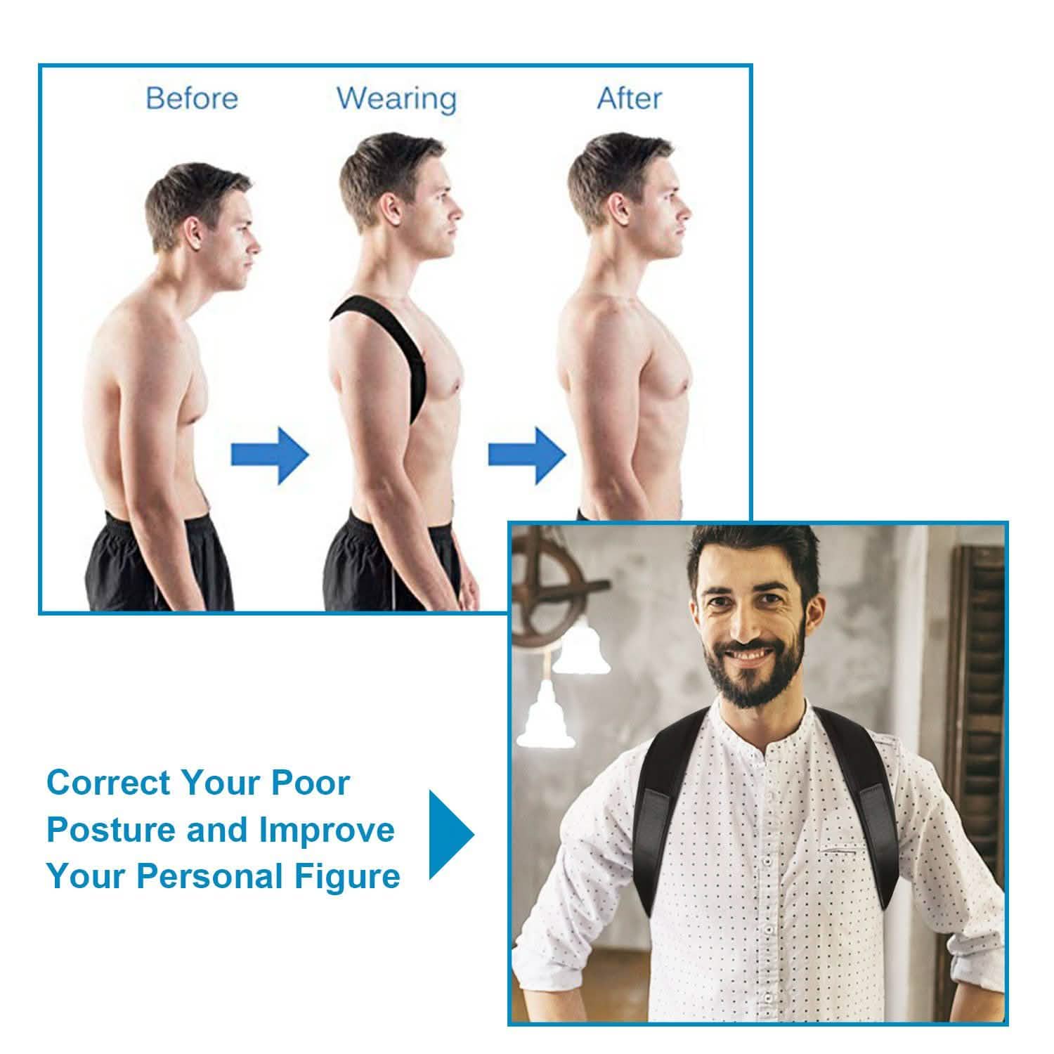 Back Posture Adjustable Corrector Health & Wellness - Tophatter Daily Deals