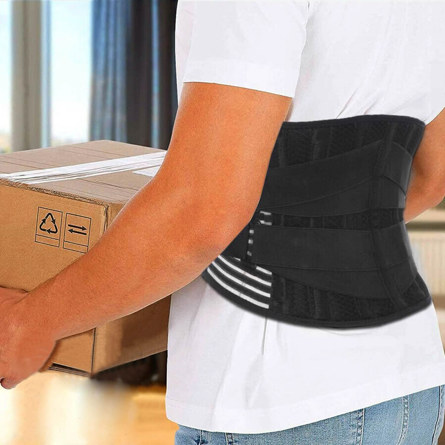Back Support Brace Breathable Mesh Lumbar Support Belt Health & Wellness - Tophatter Daily Deals