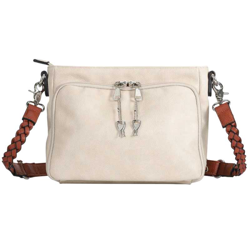 Skylar Braided Conceal Carry Crossbody Handbag Handgun Purses - Tophatter Daily Deals