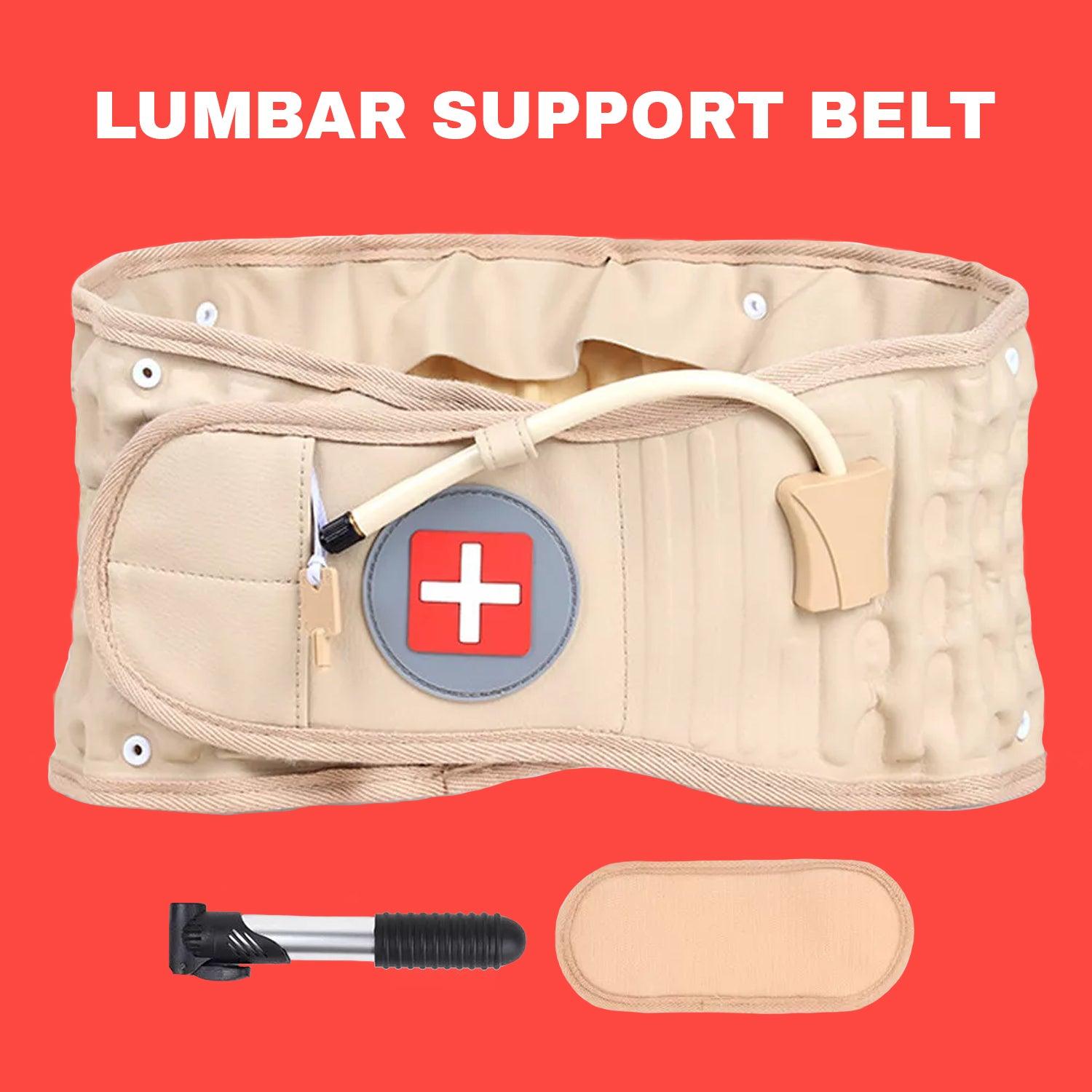 Lumbar Support Belt - Pain Relief Lower Back Spine Decompression Belt Back Brace Health Care - Tophatter Daily Deals
