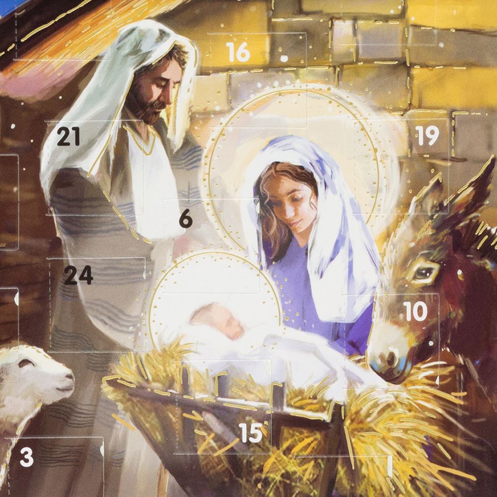 Nativity Scene Christmas Advent Calendar | Traditional Advent Calendar Advent Calendar - Tophatter Daily Deals