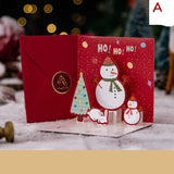 3D Three-dimensional Greeting Card Creative Christmas Eve Section AHK011 0 - Tophatter Daily Deals