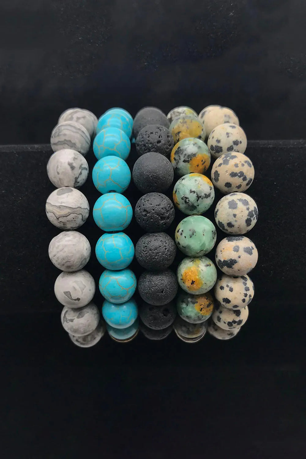 Natural Stone Beaded Bracelet Bracelets - Tophatter Daily Deals