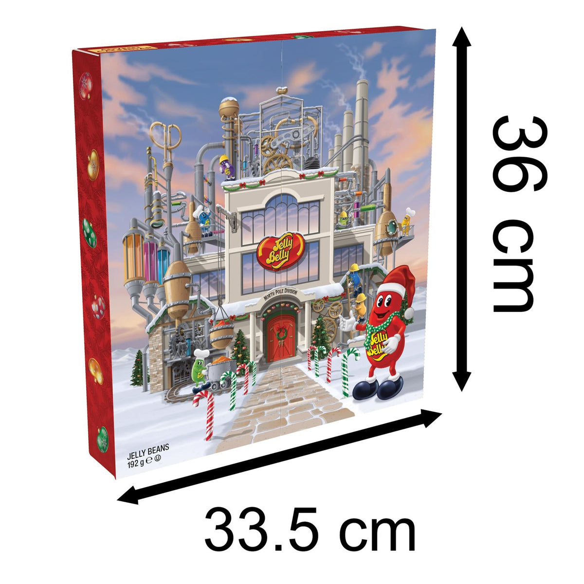 Jelly Belly Christmas Jumbo Factory Christmas Advent Calendar with 24 Bags Advent Calendar - Tophatter Daily Deals