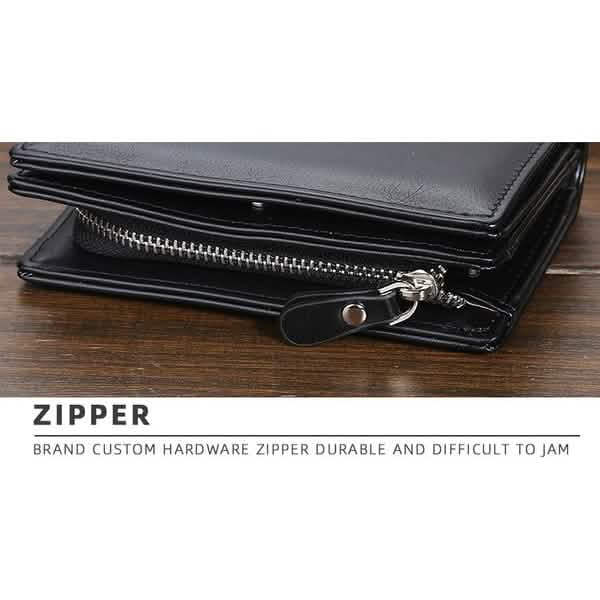 Baellerry Men's Zipper Short Fashion Wallet Handbags & Wallets - Tophatter Daily Deals