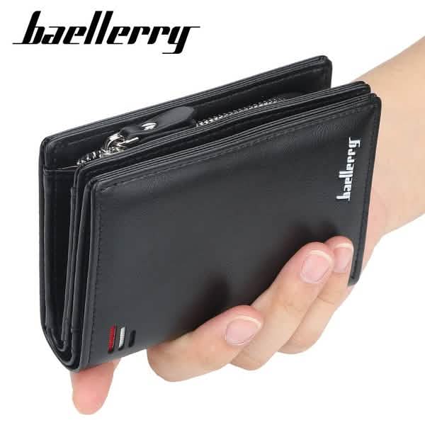 Baellerry Men's Zipper Short Fashion Wallet Handbags & Wallets - Tophatter Daily Deals