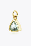 925 Sterling Silver Birthstone Pendant Mint Blue One Size Necklaces - Tophatter Daily Deals