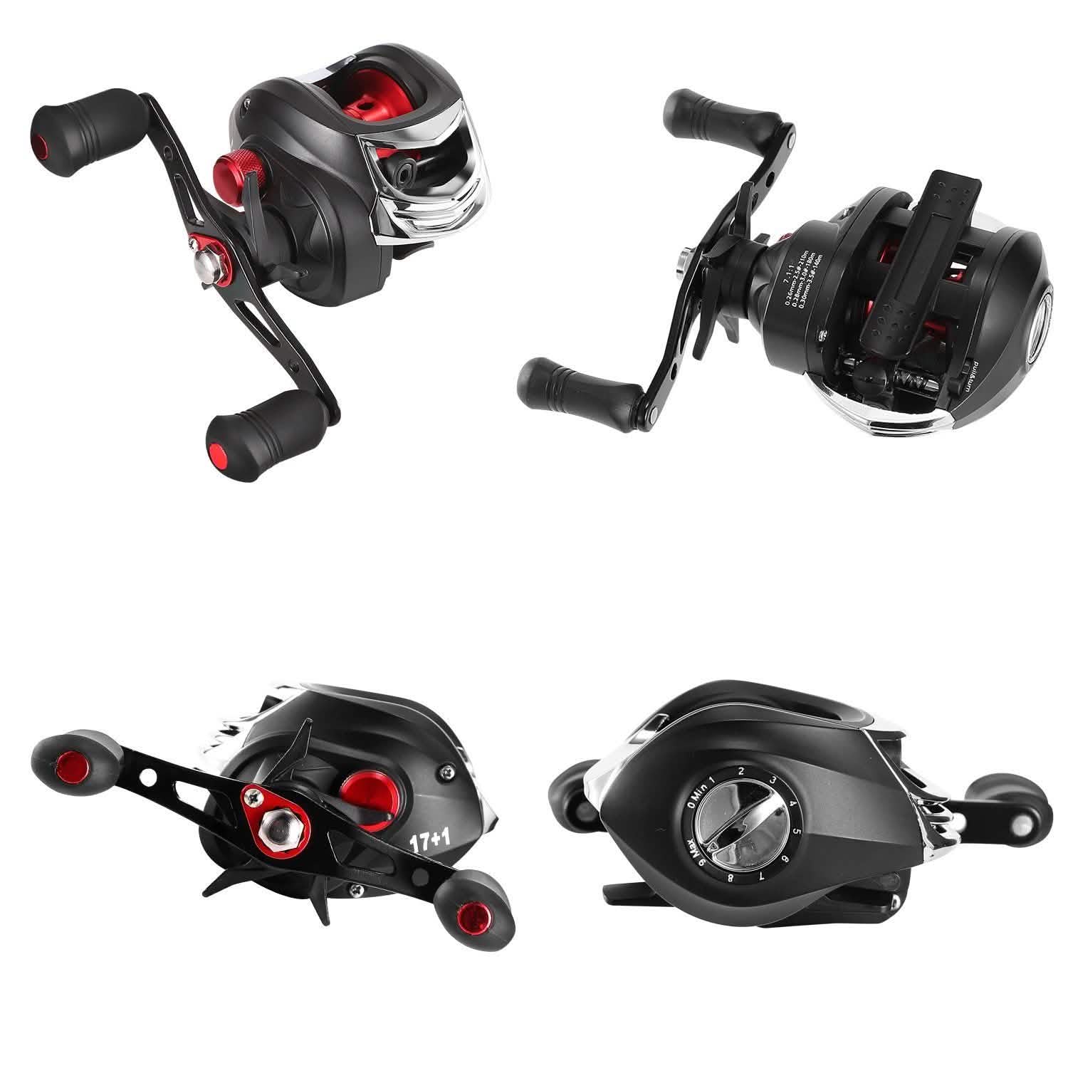 Baitcasting Fishing Reel High Speed Long Cast Distance Outdoor Recreation - Tophatter Daily Deals