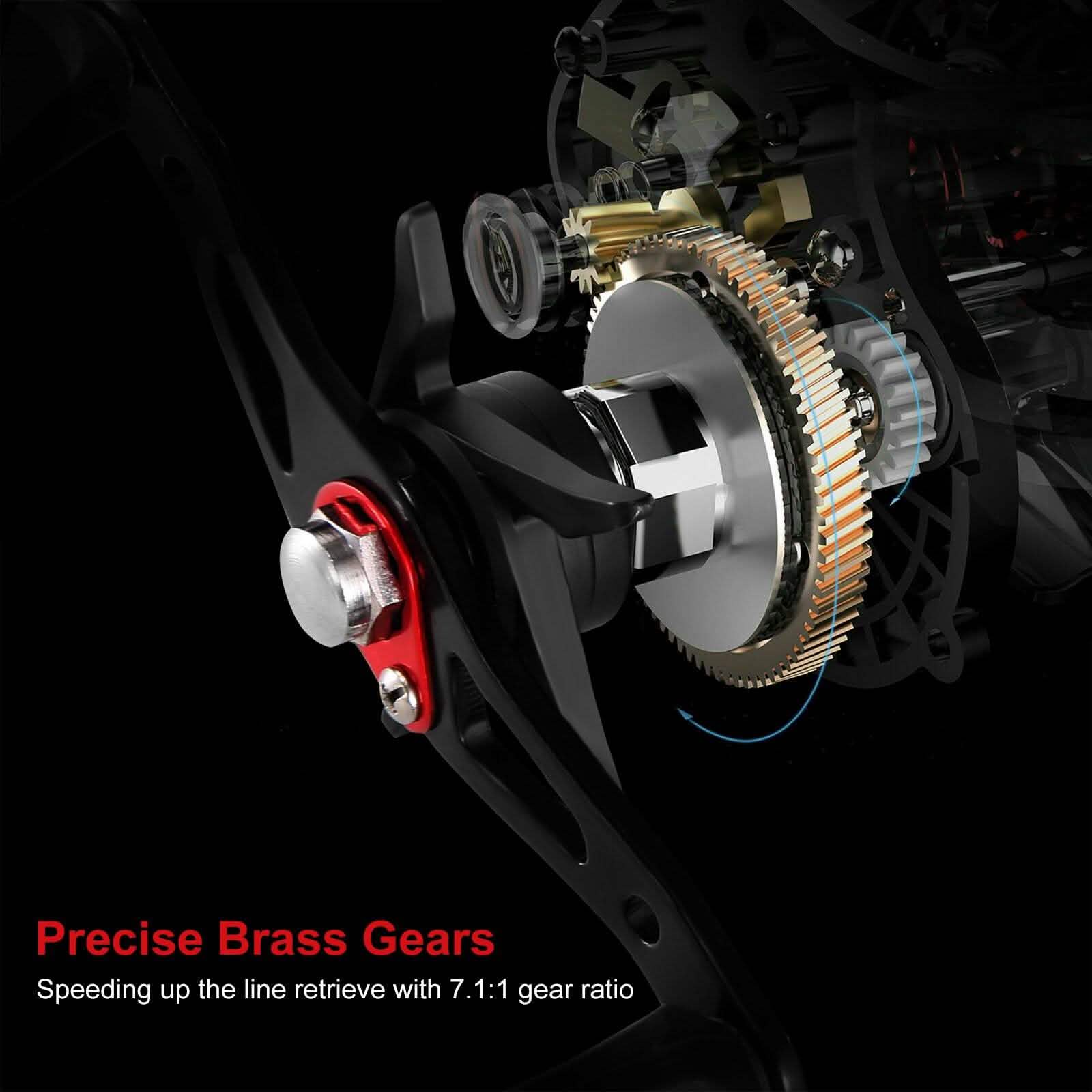 Baitcasting Fishing Reel High Speed Long Cast Distance Outdoor Recreation - Tophatter Daily Deals