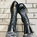 Warm Classic Women's Leather Boots - Lace-Up, Fur, Winter - Tophatter Daily Deals