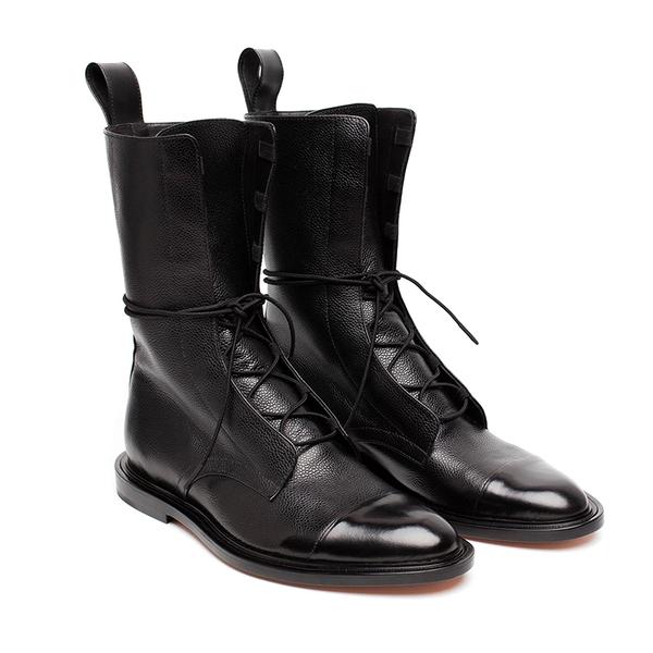 Warm Classic Women's Leather Boots - Lace-Up, Fur, Winter - Tophatter Daily Deals