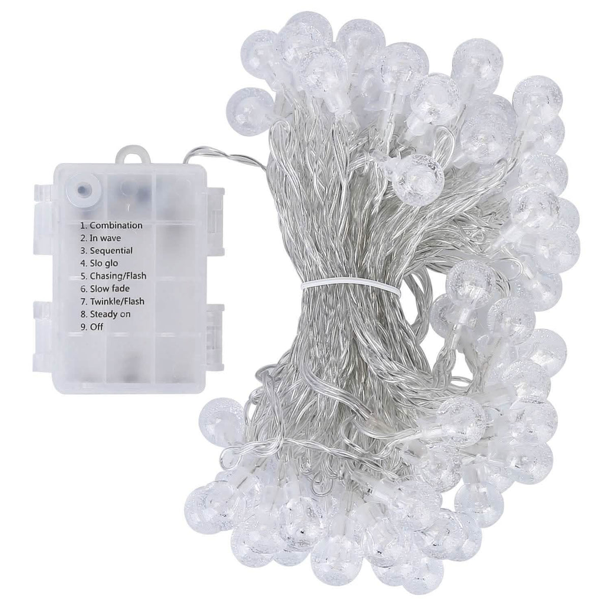 Ball LED Globe String Lights Battery LED String Lights - Tophatter Daily Deals