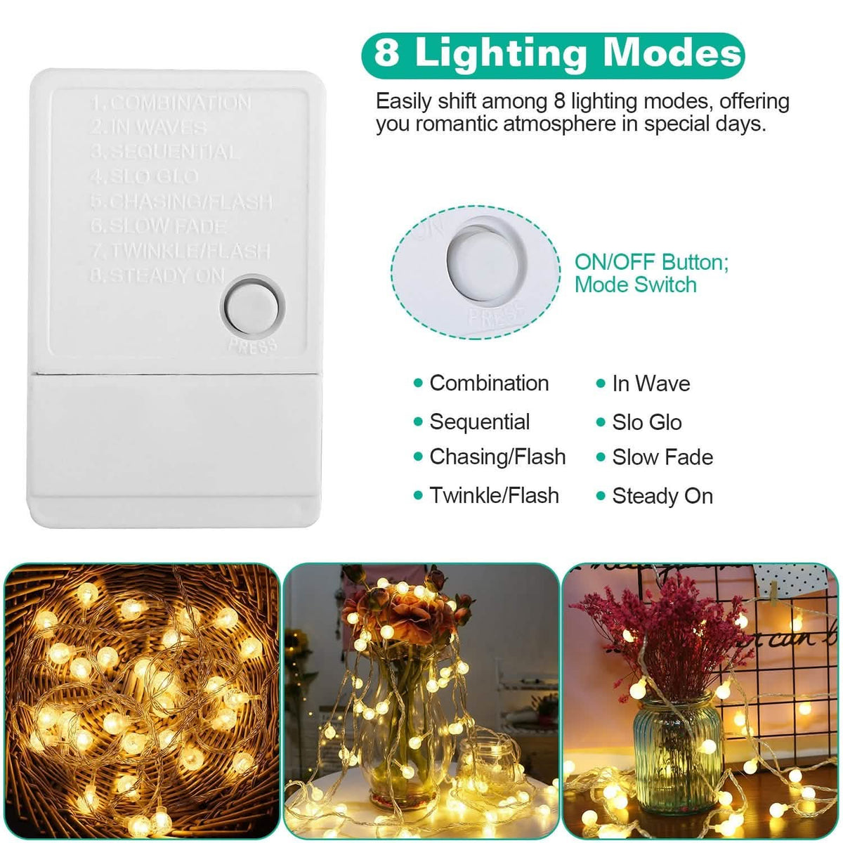 Ball LED Globe String Lights LED String Lights - Tophatter Daily Deals