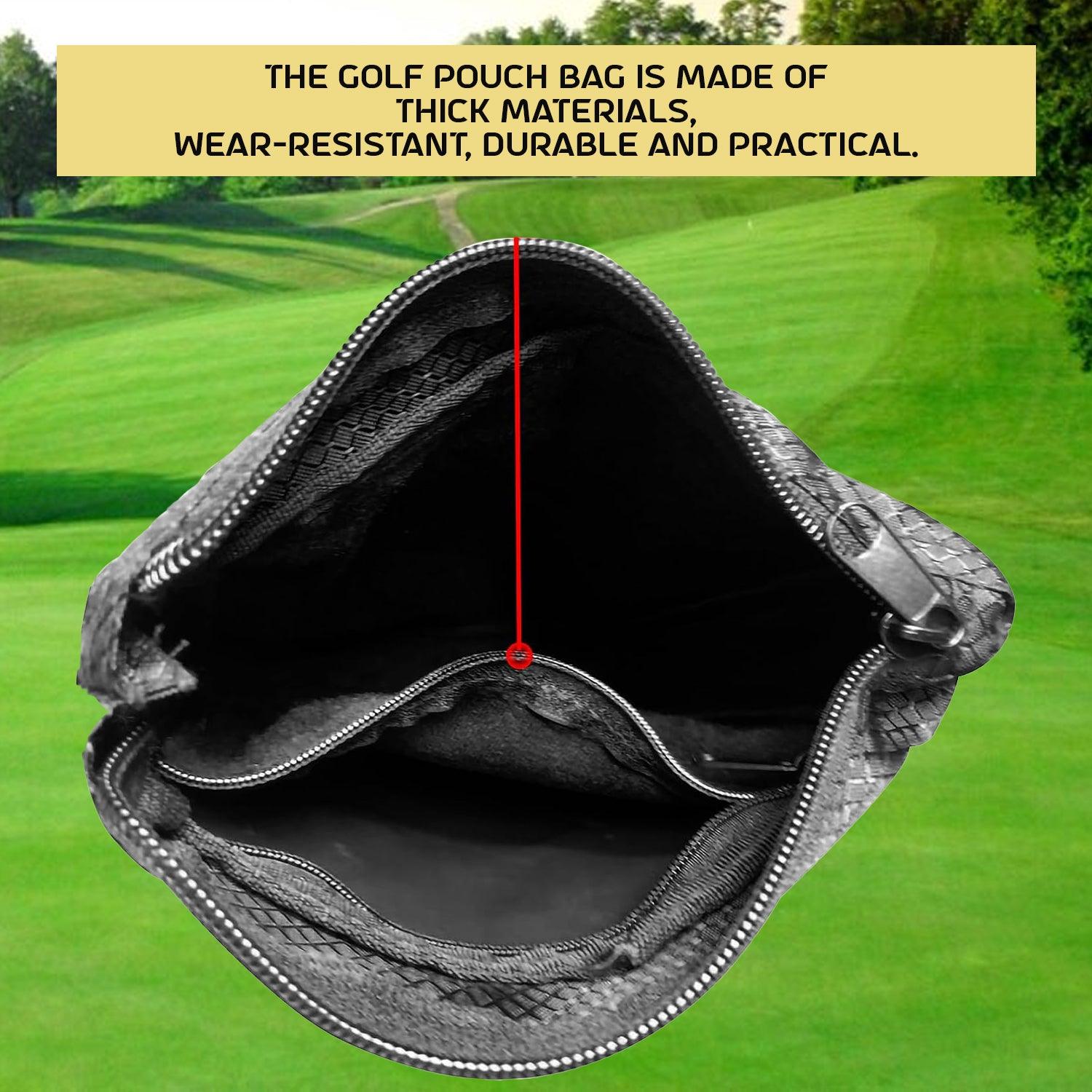 Golf Ball Bag - Multi-pocket Golf Ball Storage Pouch Bag Clip Valuable Golf Tee Pouch Bag Holder Sports & Outdoor - Tophatter Daily Deals