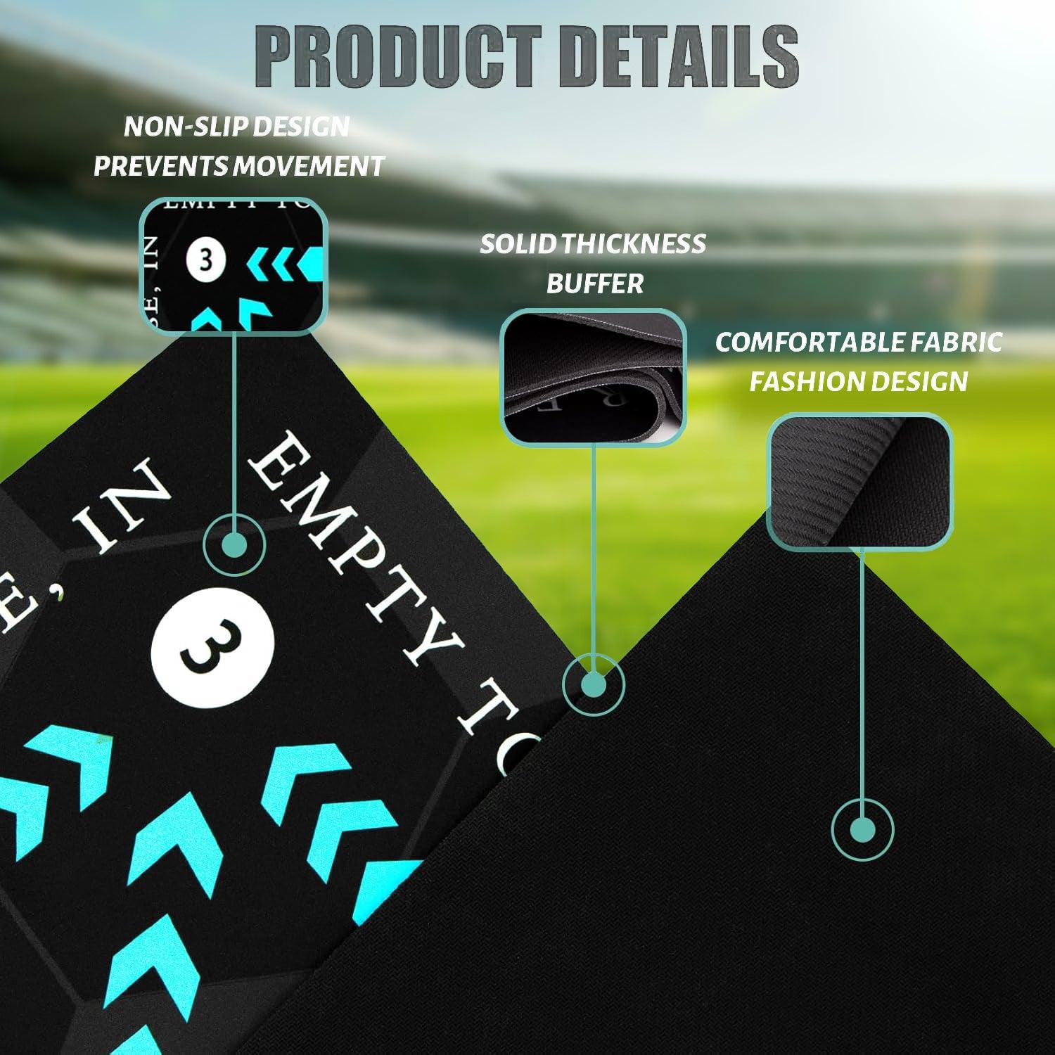 Football Training Mat - Pro Ball Mastery Mat Football Footstep Training Mat Non Slip Soccer Ball Control Sports & Outdoor - Tophatter Daily Deals