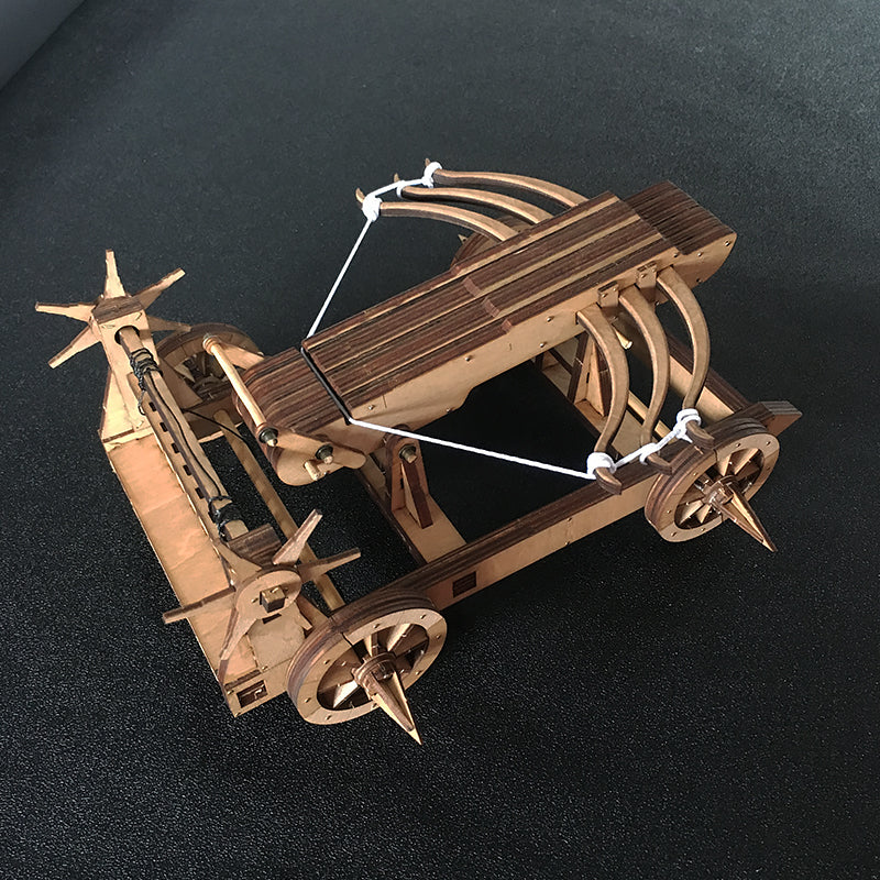 AM020 Wuhou Chariot Three Kingdoms Zhuge Liang Three Arrows Crossbow Ballista 3D Mechanical Model Kit - Tophatter Daily Deals