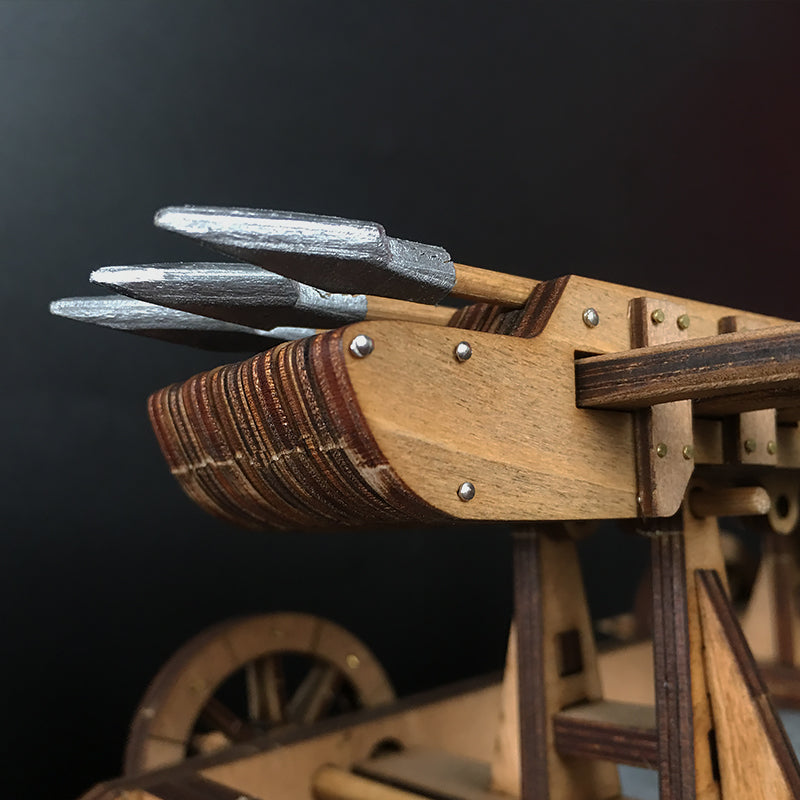 AM020 Wuhou Chariot Three Kingdoms Zhuge Liang Three Arrows Crossbow Ballista 3D Mechanical Model Kit - Tophatter Daily Deals