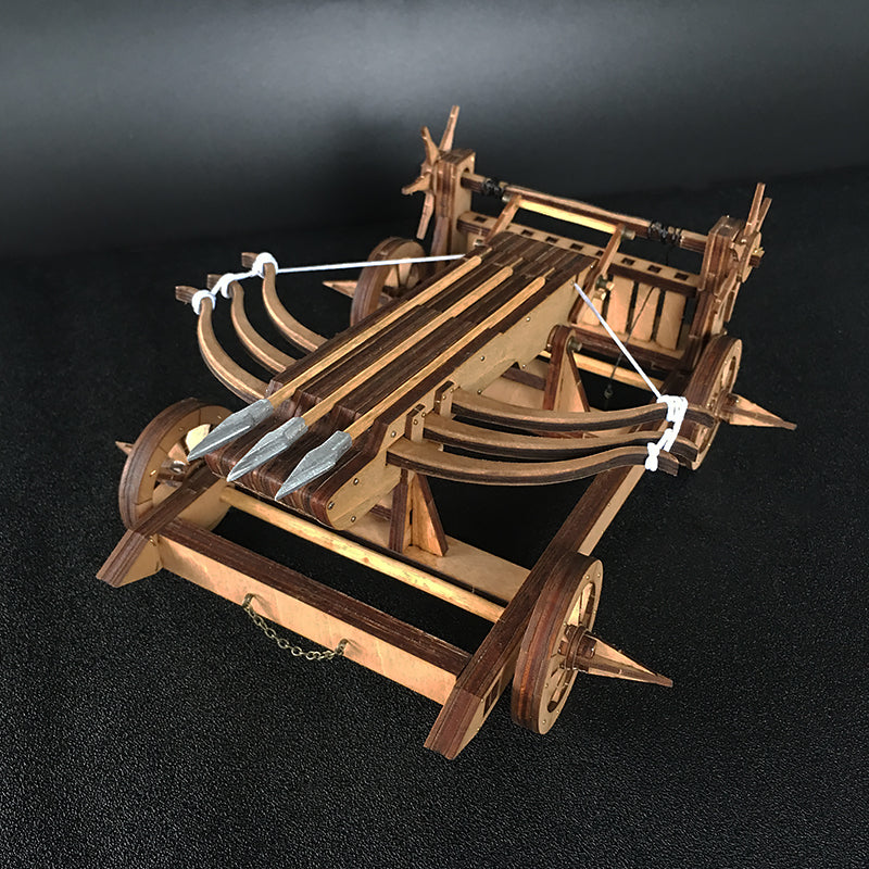 AM020 Wuhou Chariot Three Kingdoms Zhuge Liang Three Arrows Crossbow Ballista 3D Mechanical Model Kit - Tophatter Daily Deals