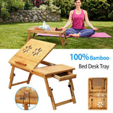 Bamboo Breakfast Serving Laptop Desk Computer Accessories - Tophatter Daily Deals