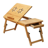 Bamboo Breakfast Serving Laptop Desk Computer Accessories - Tophatter Daily Deals