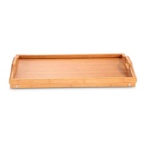 Bamboo Folding Bed Tray Table Kitchen Tools & Gadgets - Tophatter Daily Deals