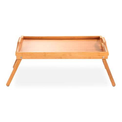 Bamboo Folding Bed Tray Table Kitchen Tools & Gadgets - Tophatter Daily Deals