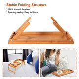 Bamboo Folding Bed Tray Table Kitchen Tools & Gadgets - Tophatter Daily Deals