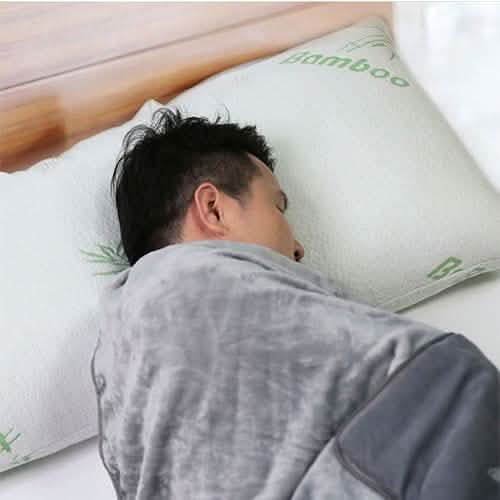 Bamboo Hypoallergenic Memory Foam Pillow Bedding - Tophatter Daily Deals