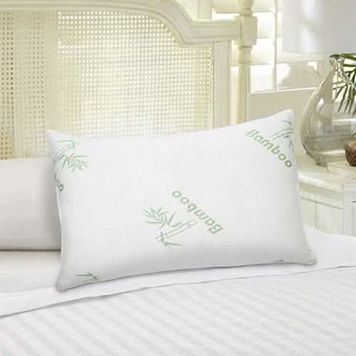 Bamboo Hypoallergenic Memory Foam Pillow Bedding - Tophatter Daily Deals