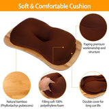Bamboo Laptop Lap Desk with Pillow Cushion Stand Holder Table Computer Accessories - Tophatter Daily Deals