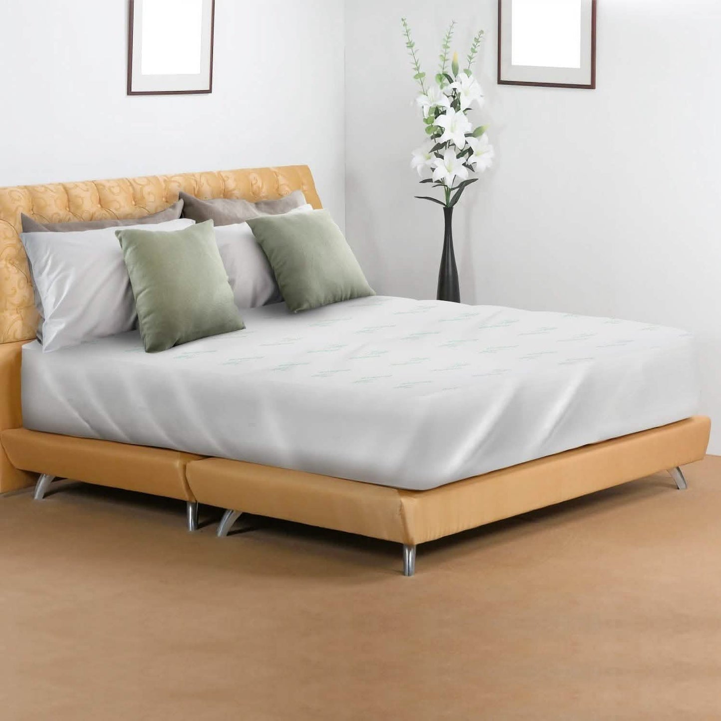 Bamboo Mattress Protector Hypoallergenic Waterproof Mattress Pad Cover Bedding - Tophatter Daily Deals