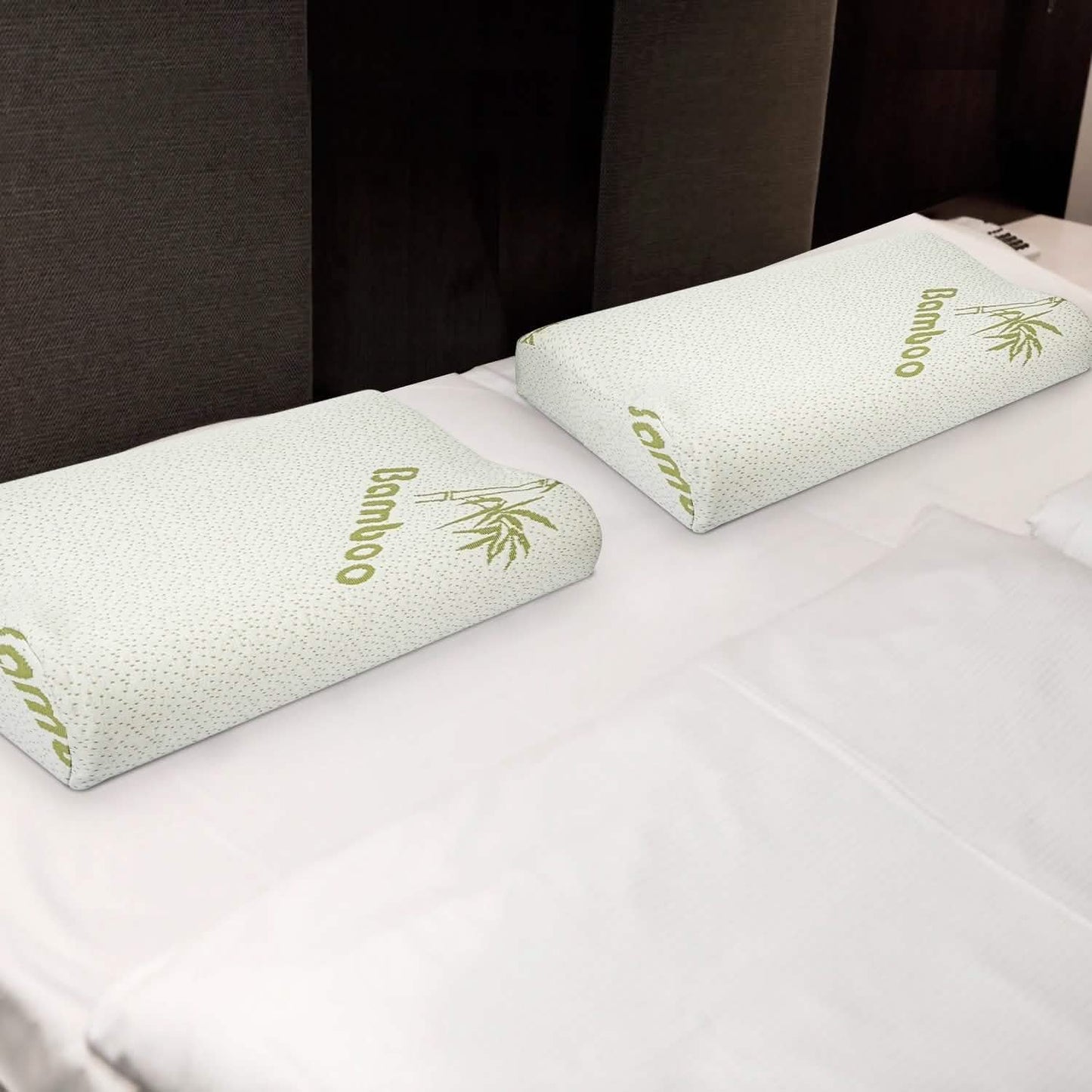 Bamboo Memory Foam Sleep Pillow Bedding - Tophatter Daily Deals