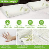 Bamboo Memory Foam Sleep Pillow Bedding - Tophatter Daily Deals