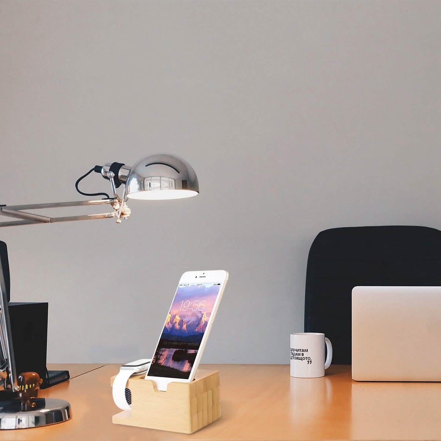 Bamboo Wood Charging Stand for Apple Watch Mobile Accessories - Tophatter Daily Deals