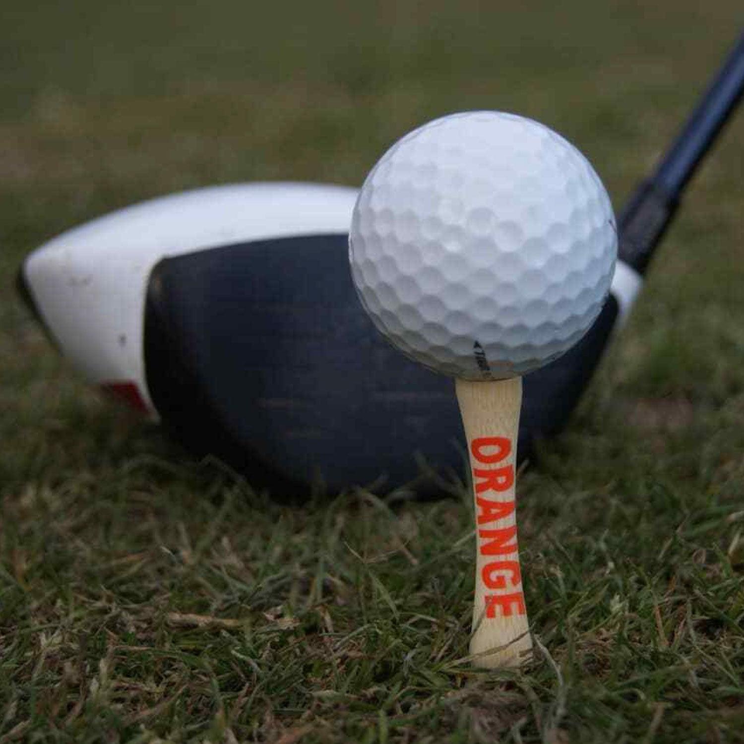 Bamboo Golf Tees - ORANGE (70mm) Bamboo Castle Golf Tees Sports & Outdoor - Tophatter Daily Deals